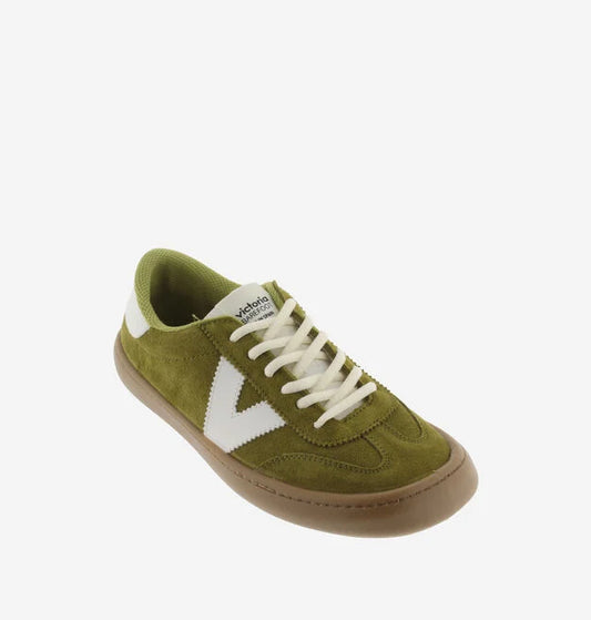 Zapatilla Olmo Barefoot Serraje Oliva- Victoria