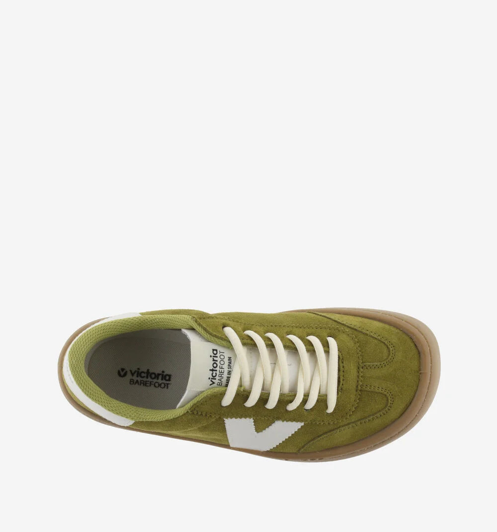 Zapatilla Olmo Barefoot Serraje Oliva- Victoria
