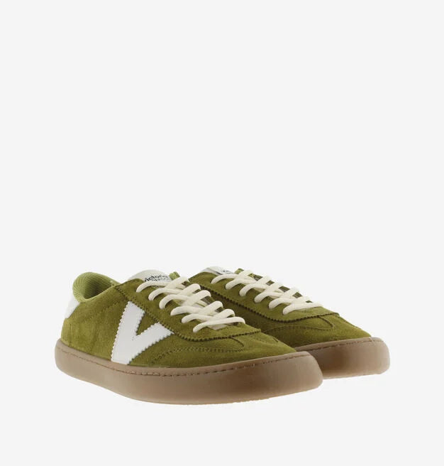 Zapatilla Olmo Barefoot Serraje Oliva- Victoria