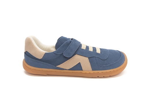 Deportiva infantil Serraje Azul- Coqueflex