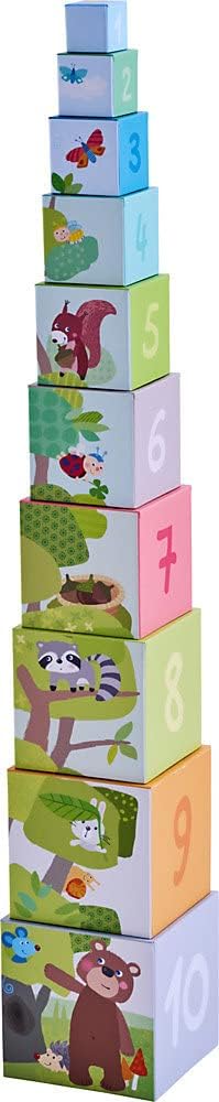Cubos para apilar Amigos del bosque- Haba