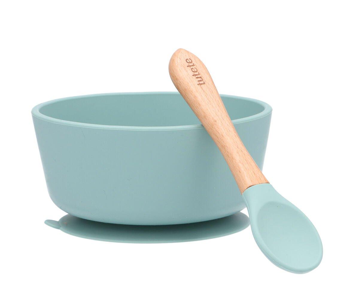 Bol con Ventosa + Cuchara Light Sage Tutete