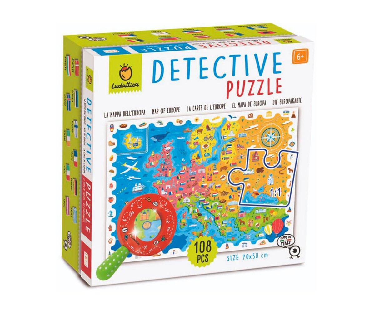 Detective Puzzle Mapa de Europa- Ludattica