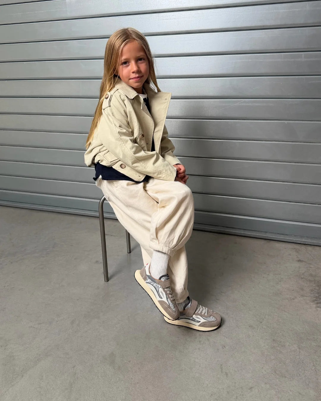 Zapatillas Melrose Kids Silver- Lejan