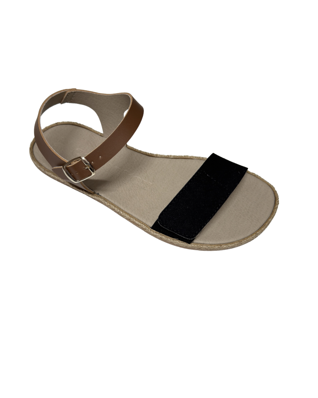 Sandalia trenza negro- Coqueflex