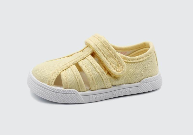 Sandalia lona Mango Amarillo- Blanditos