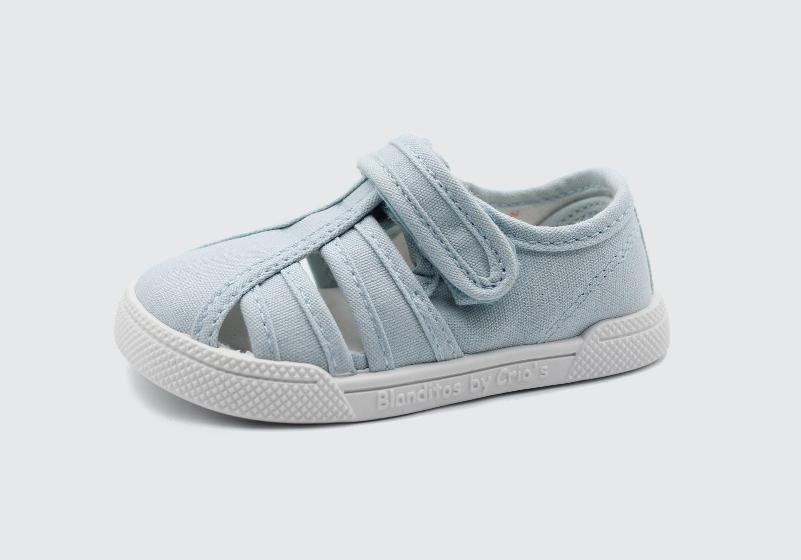 Sandalia lona Mango Azul- Blanditos