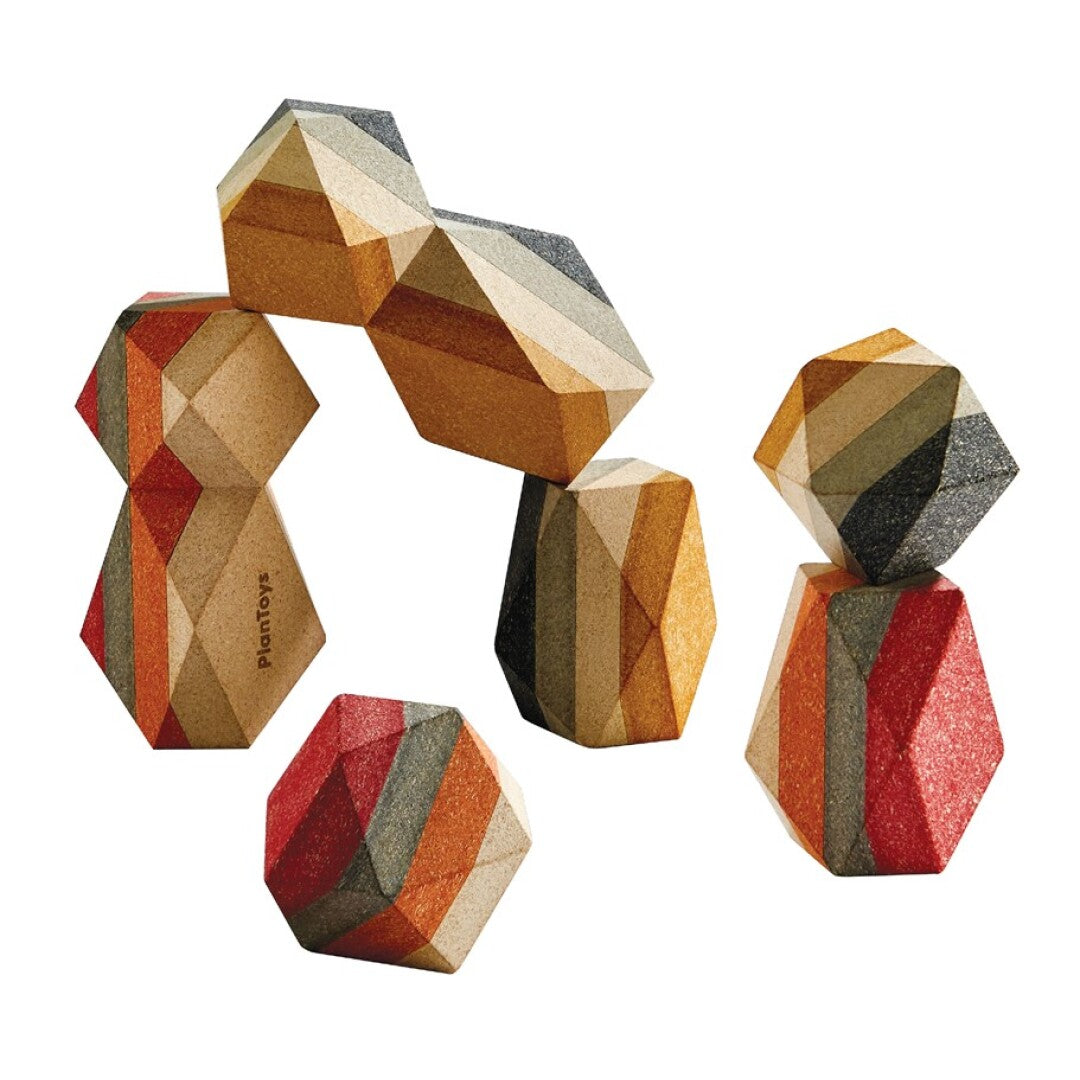 Geo roca apilables- Plan Toys