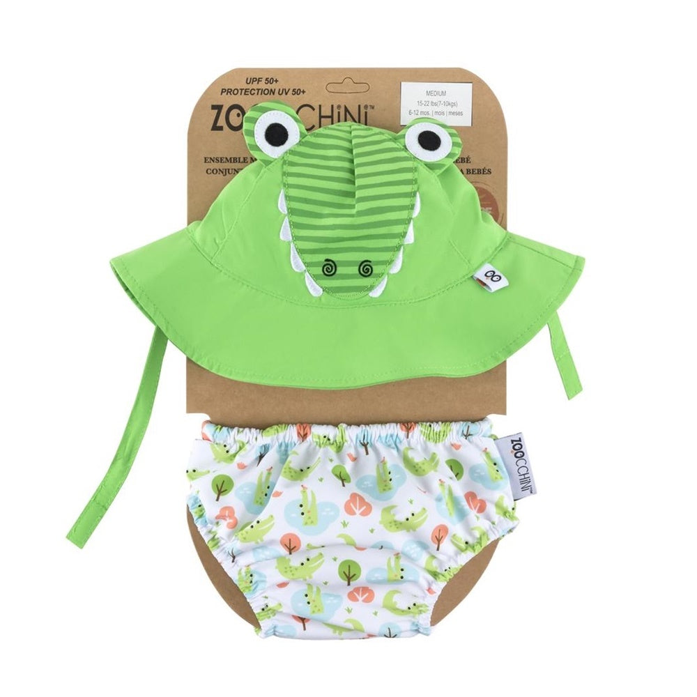 Set bañador y gorro Cocodrilo- Zoocchini
