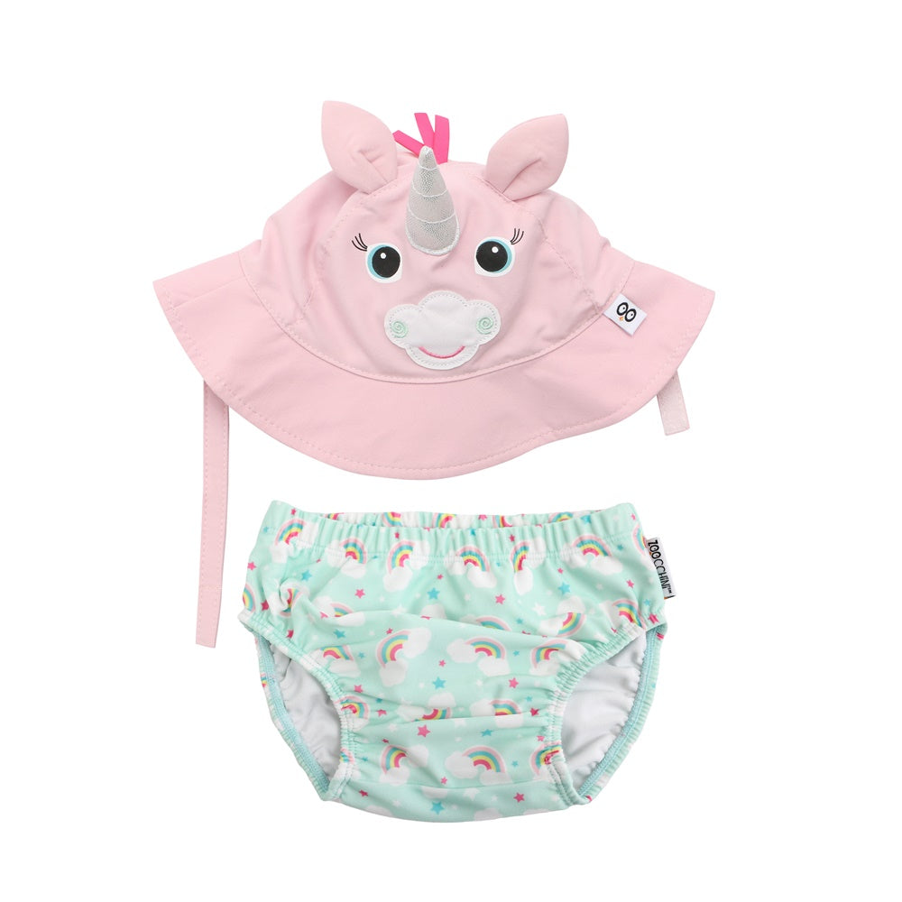 Set bañador y gorro Unicornio- Zoocchini