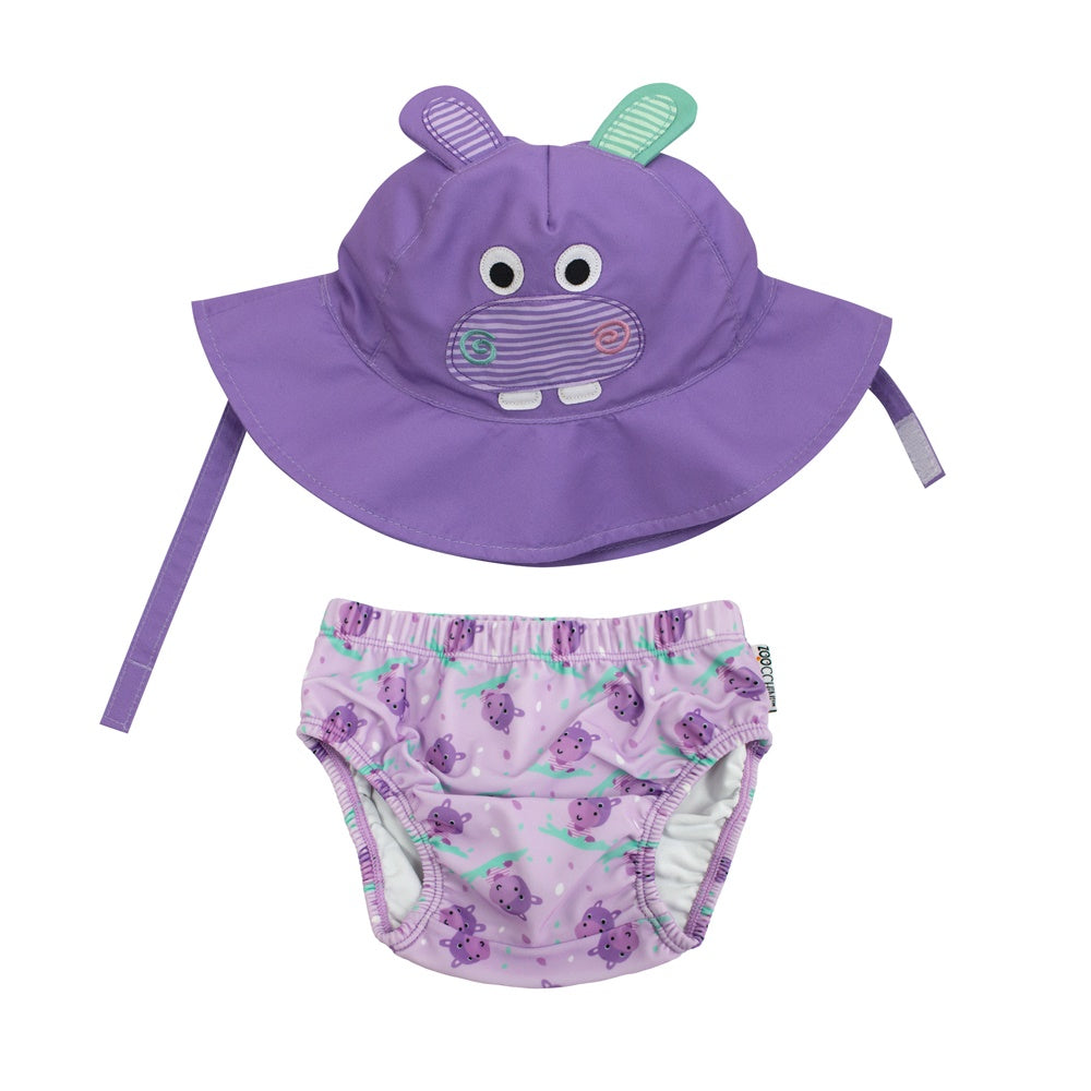 Set bañador y gorro Hipopótamo- Zoocchini
