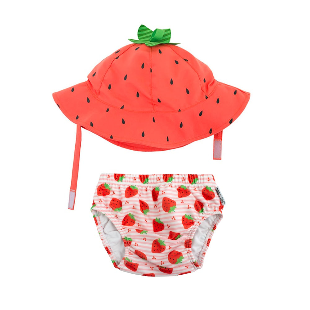 Set bañador y gorro Fresa- Zoocchini