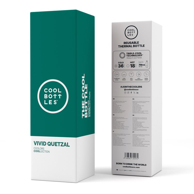 Botella térmica Vivid Quetzal 750ml- Cool Bottles