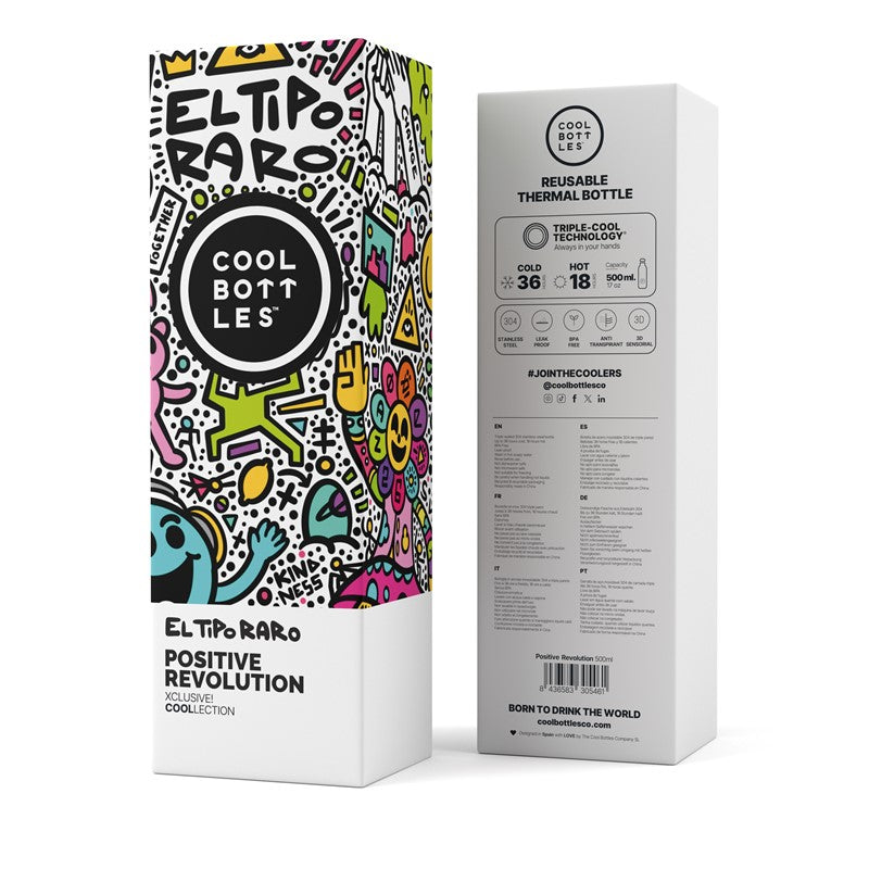 Botella térmica El Tipo Raro - Positive Revolution 500ml- Cool Bottles