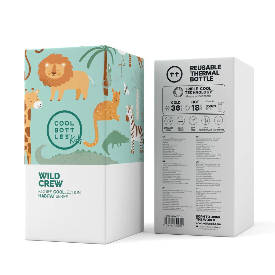 Botella térmica Wild Crew 350ml- Cool Bottles
