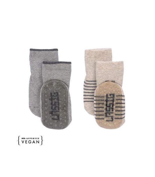 Calcetines antideslizantes Gris/Beige- Lassig