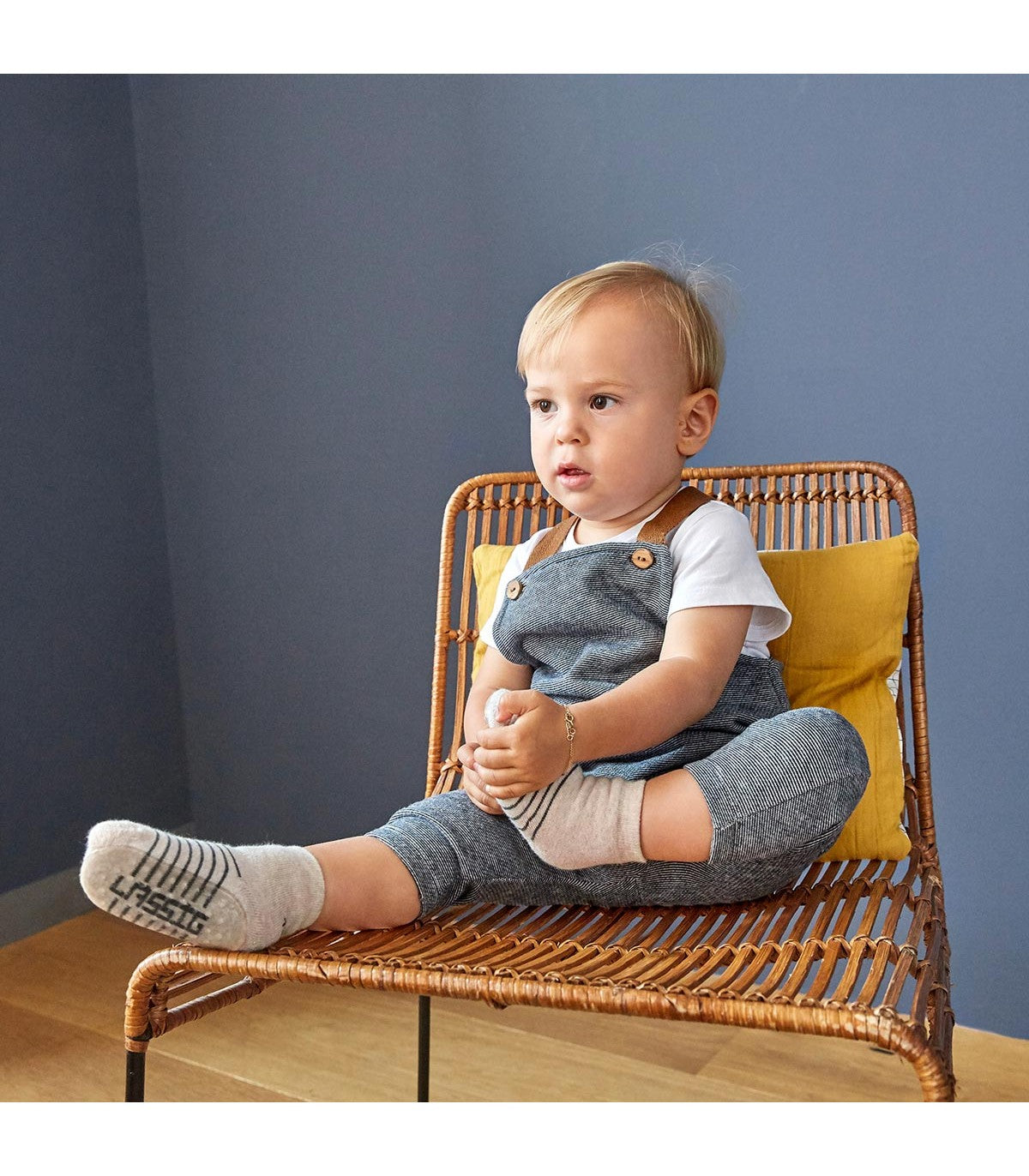 Calcetines antideslizantes Azul/Gris- Lassig