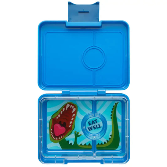 Fiambrera snack Dino azul - Yumbox