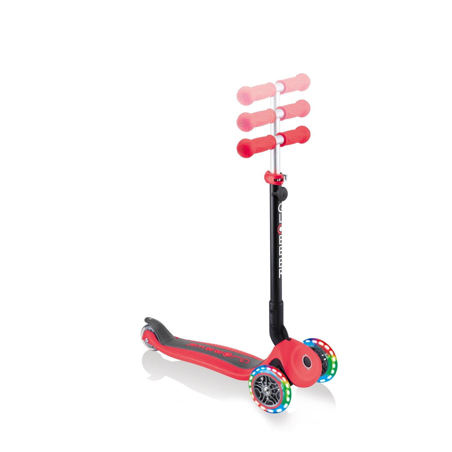 Patinete Globber todo en uno con luces - Go Up Foldable Plus Lights Rojo