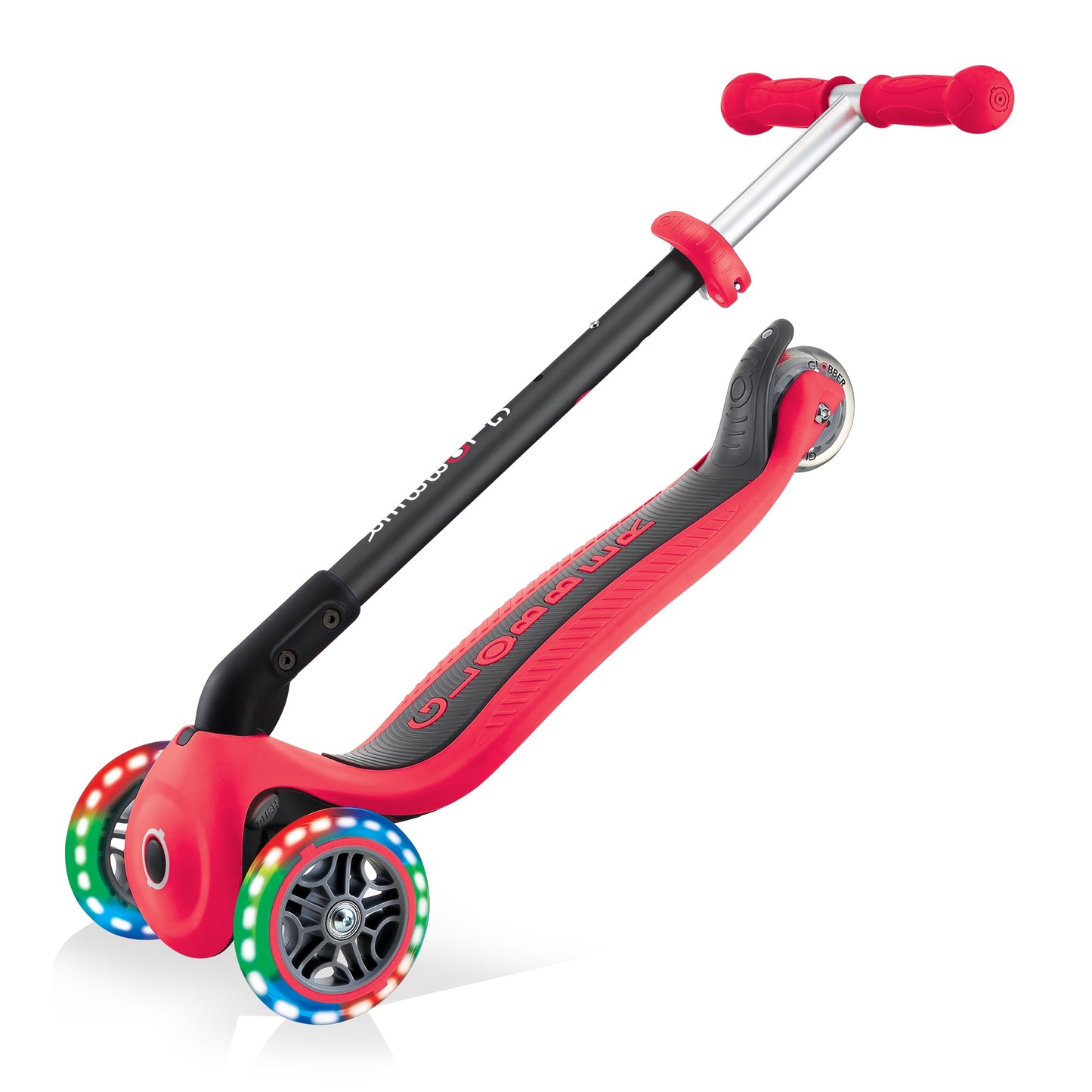 Patinete Globber todo en uno con luces - Go Up Foldable Plus Lights Rojo