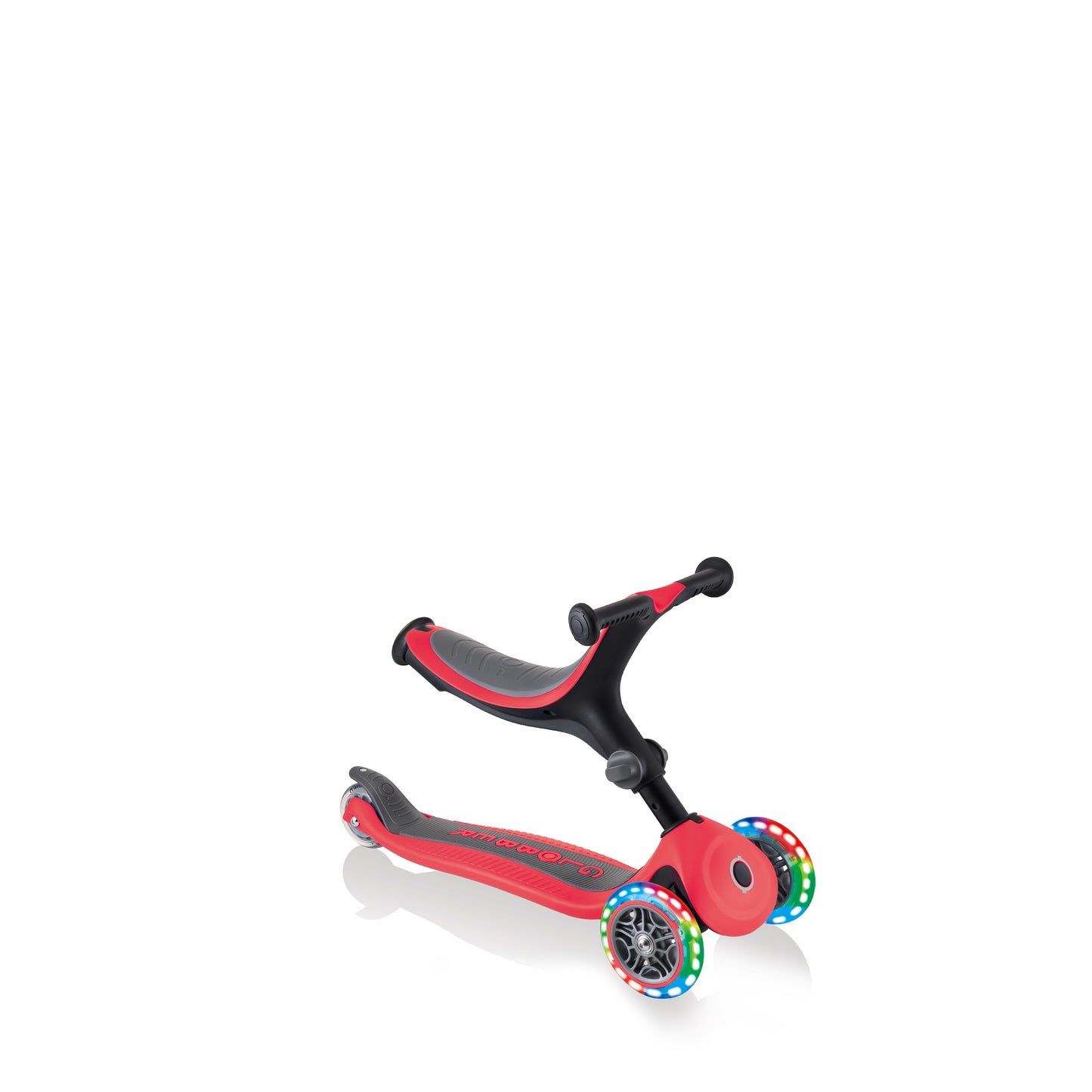 Patinete Globber todo en uno con luces - Go Up Foldable Plus Lights Rojo