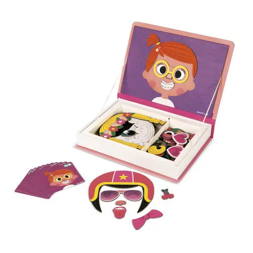 Magnéti'book Crazy faces chica- Janod
