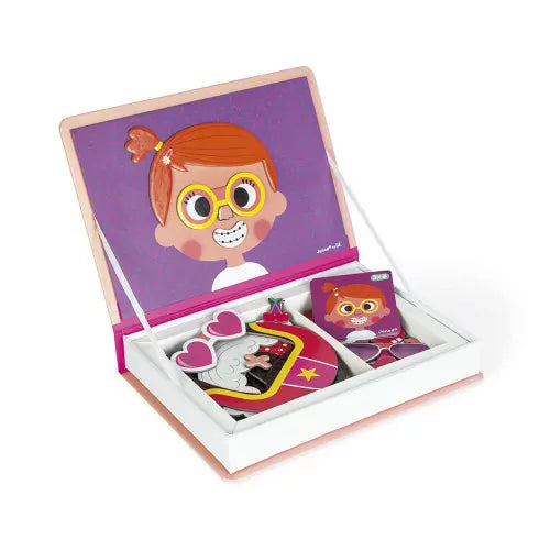 Magnéti'book Crazy faces chica- Janod