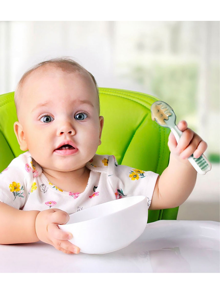 Pack 2 pre cucharas Num Num Verde Gris