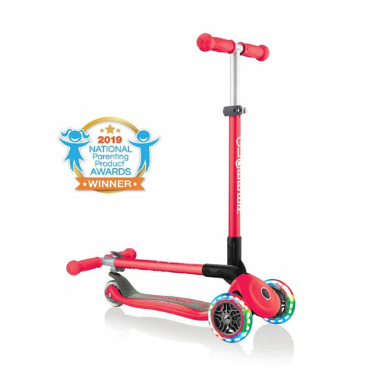 Patinete Globber con luces - Primo Foldable Lights Rojo