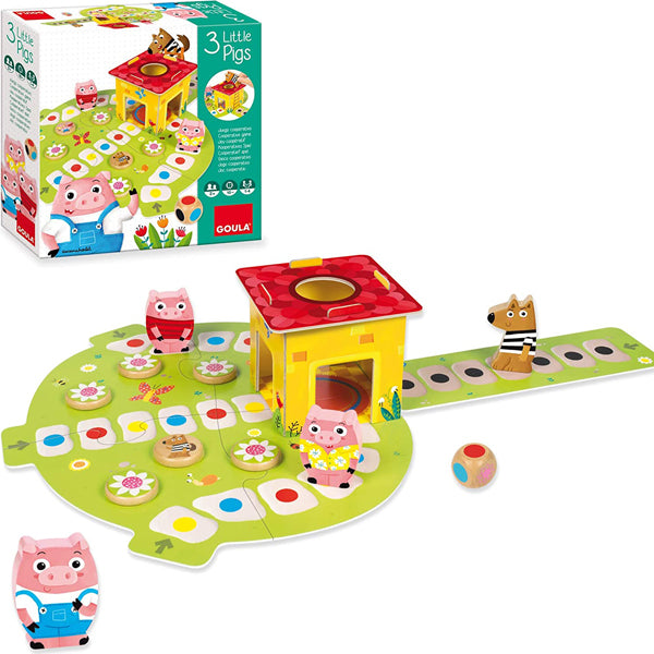 Juego de mesa Tres cerditos- Goula