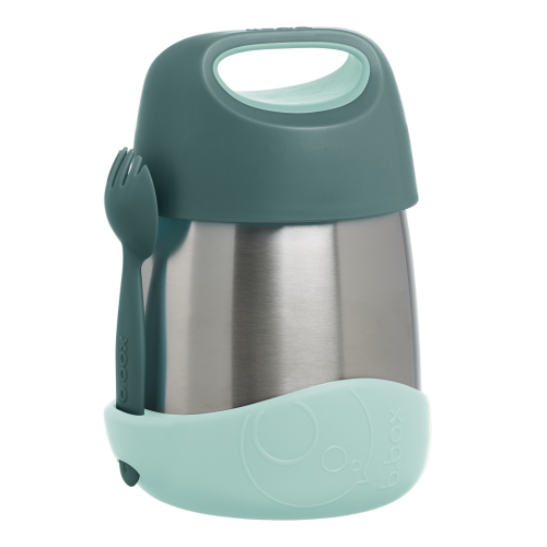 Termo con cuchara/tenedor 335ml Emerald Forest- B.box