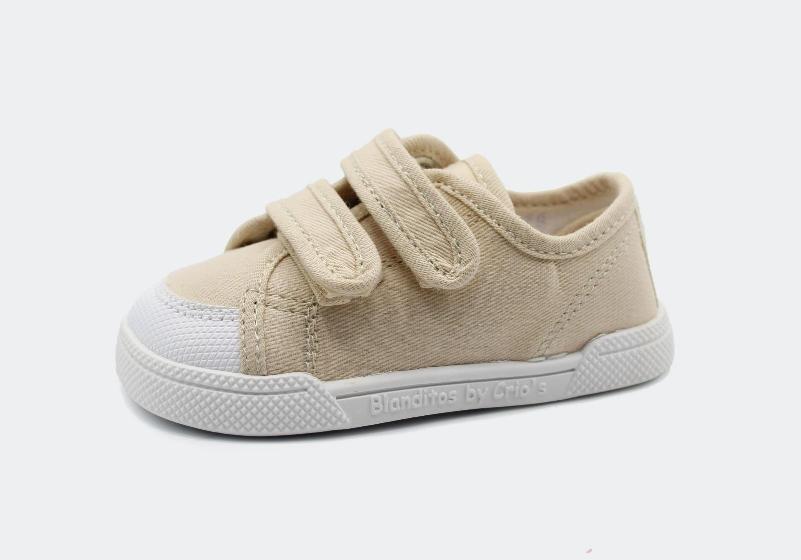 Zapatillas lona Coco Beig- Blanditos