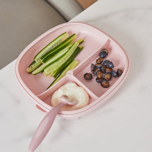 Plato 2 en 1 con ventosa y compatimentos extraíbles Blush- B.box