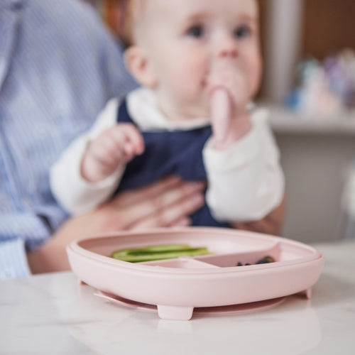Plato 2 en 1 con ventosa y compatimentos extraíbles Blush- B.box