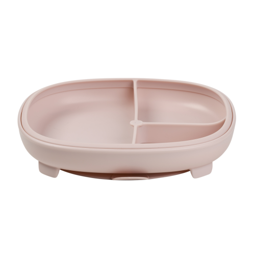 Plato 2 en 1 con ventosa y compatimentos extraíbles Blush- B.box