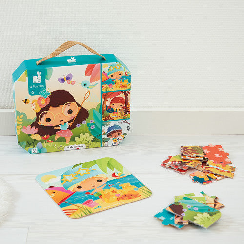 4 puzzles las 4 estaciones- Janod