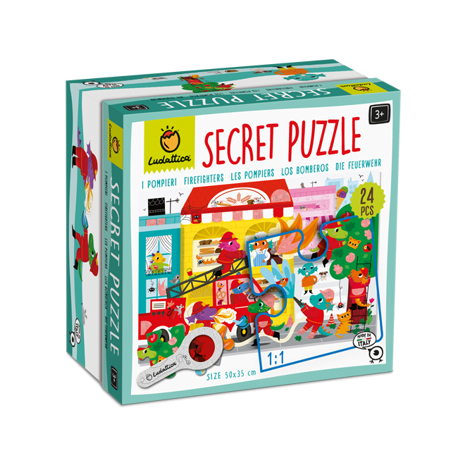 Secret Puzzle Bomberos- Ludattica