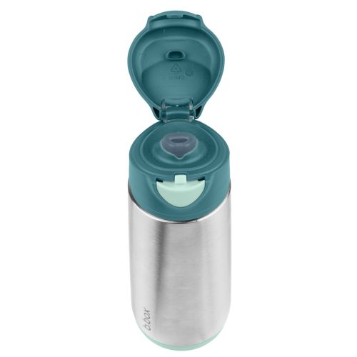 Botella térmica con boquilla y asa 500ml Emerald Forest- B.box