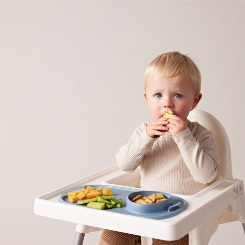 Bandeja silicona Roll + Go con cuchara Ocean- B.Box