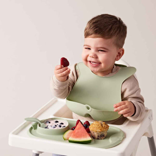 Bandeja silicona Roll + Go con cuchara Sage- B.Box