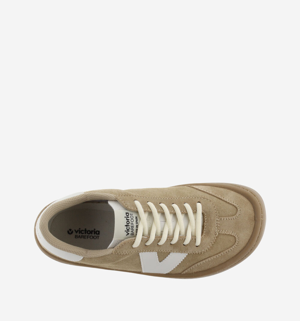 Zapatilla Olmo Barefoot Serraje Beige- Victoria
