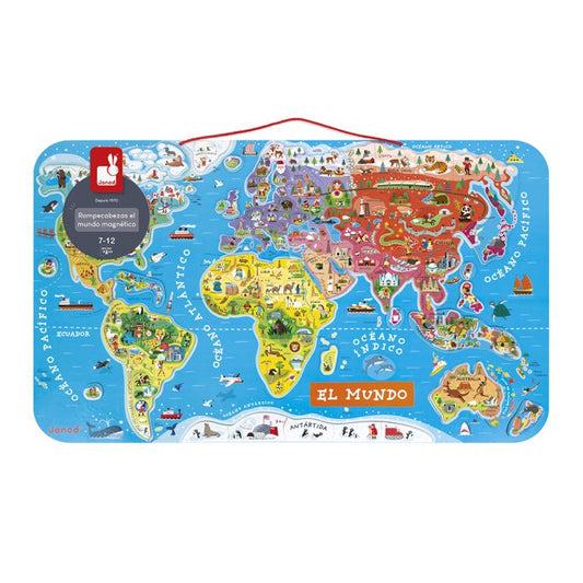 Puzzle magnético Atlas Mundial- Janod