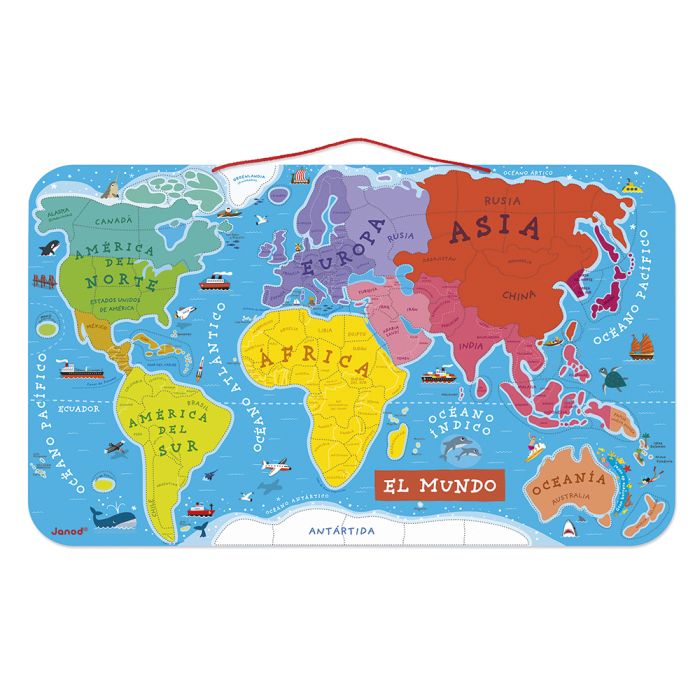Puzzle magnético Atlas Mundial- Janod