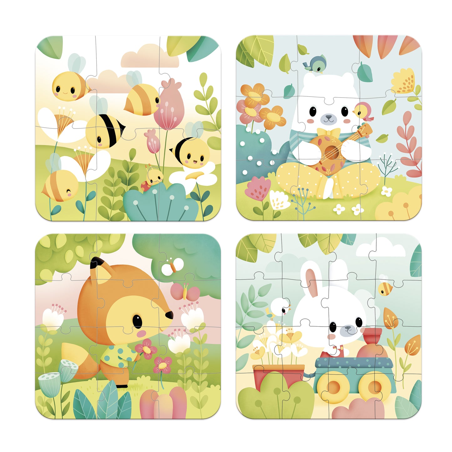4 puzzles Pure - Janod
