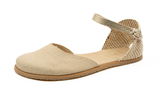 Zapato abierto Dorado- FlexiNens