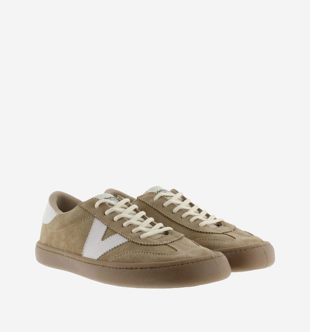 Zapatilla Olmo Barefoot Serraje Beige- Victoria