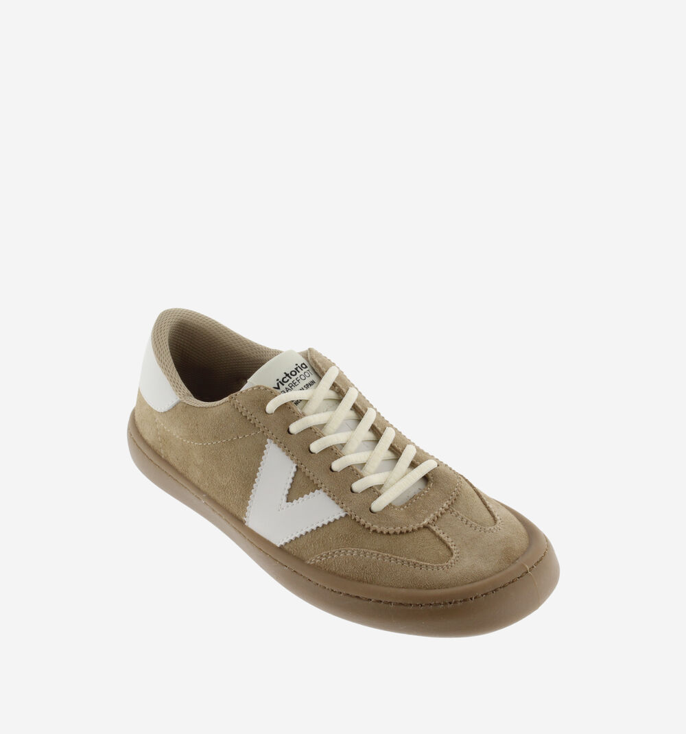 Zapatilla Olmo Barefoot Serraje Beige- Victoria