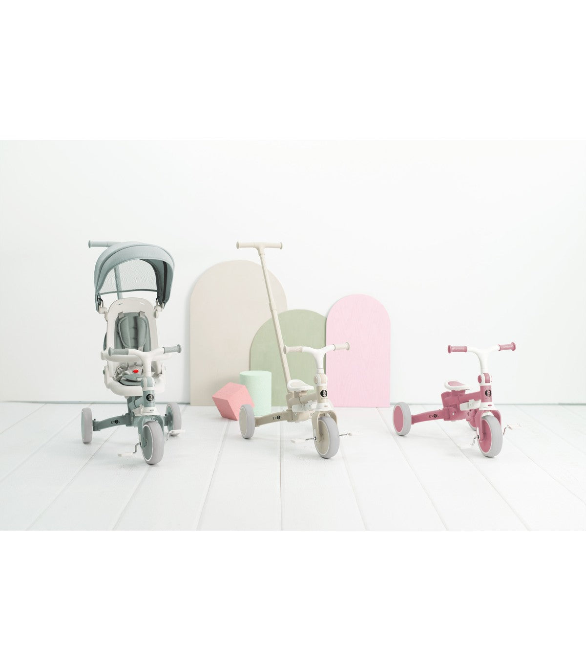 Triciclo Multifuncion Evol Rosa- Olmitos