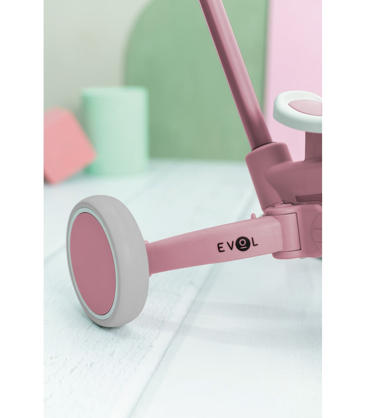 Triciclo Multifuncion Evol Rosa- Olmitos