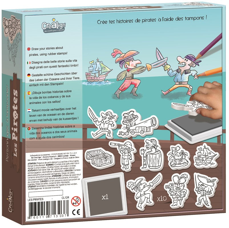 Set de sellos Los Piratas- Crealign